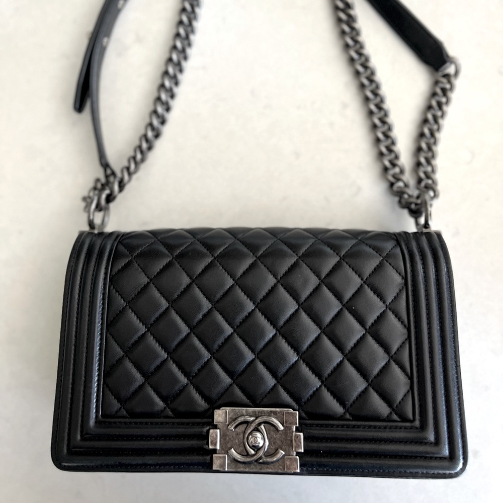 Authentic CHANEL Medium Flap Boy Bag - PRISTINE CONDITION.